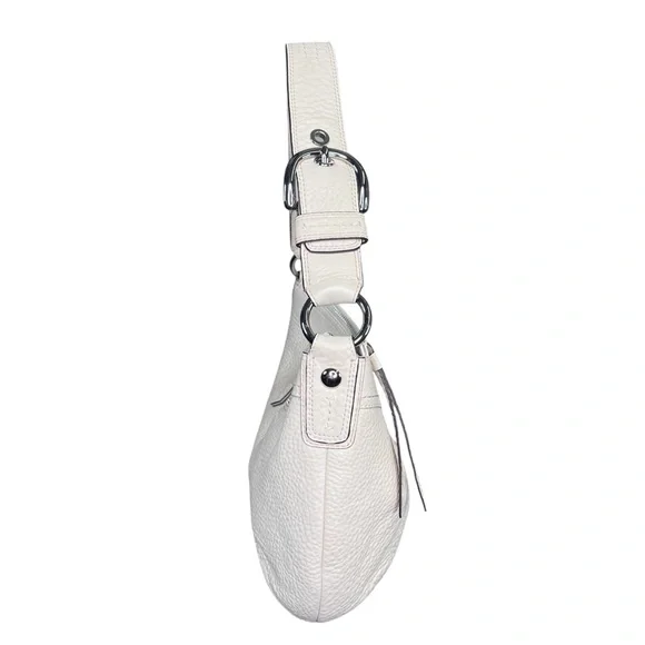 Coach Cream Soho Pleated Pebbled Leather Hobo Bag - Picture 3 of 7